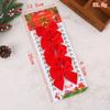 Acessórios de Decoração de Borboleta de Tecido Liso de Natal Props Criativos DIY Janela Árvore de Natal Gravata Borboleta Grande Decoração Pendurada