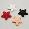 Parches pequeños de estrella de cinco puntas de PVC Qiu Niu, parches de goma 3D para zapatos, sombreros y mochilas, accesorios de Velcro, en stock