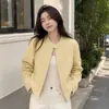 Chaqueta de trabajo de moda estilo coreano para mujer, estilo corto, nuevo modelo otoño 2025, chaqueta casual versátil para mujeres petite, top de moda
