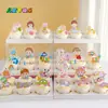 Caja de Empaque para Decoración de Cupcakes del Día del Niño Tarjeta Decorativa de Dibujos Animados Lindos Niños y Niñas Disfrazados