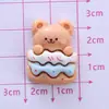 Urso Coelhinho Brilhante Fofo Resina Cola Creme DIY Acessórios de Grampo de Cabelo Feitos à Mão Patch para Capa de Celular Material para Copo d'Água