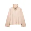 Chaqueta de aviador con cuello alto, a la moda y versátil, para mujer, comercio exterior transfronterizo europeo y americano ZA, popular en AliExpress