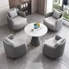 Mesa de Negociación Sencilla, Silla, Sofá y Mesa de Café Combinación Tienda Área de Recepción Mesa y Silla Hotel Departamento de Ventas Mesa y Silla Fábrica Venta al por Mayor