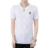 Camiseta de Manga Corta de Seda de Hielo para Hombre Verano Nueva Cuello Redondo Manga Media Ajustada Casual Versátil Transpirable Talla Grande Camiseta para Hombre