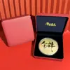 Ouro Puro 999 Mais Vendido Série Torta Princesa Fique Rico Feliz Aniversário Conjunto de Presente para Presentes de Feriado