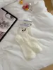 Calcetines dulces de oso estilo japonés para otoño e invierno para mujer, calcetines de encaje a media pantorrilla estilo universitario, calcetines casuales versátiles lindos de dibujos animados para mujer