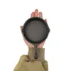 Conjunto de Panela de Ferro Fundido de Três Peças, Frigideira Sem Revestimento, Frigideira Pequena para Ovos, Frigideira Antiaderente Doméstica, Conjunto de Utensílios de Cozinha de Ferro Fundido Tradicional