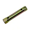 Llave de bujía para motocicleta Universal Tubo de hierro Llave simple Hexagonal hueca Doble extremo 70-125 mm E18