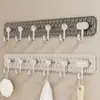 Una Fila de Ganchos Adhesivos Transparentes con Adhesivo Fuerte para Colgar Ropa, Toallas y Artículos de Cocina Detrás de la Puerta, No Requiere Taladro, Adecuado para Residencias Estudiantiles