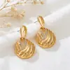 Pendientes de Moda de Venta Caliente Transfronteriza, Geométricos Simples con Forma de Gota de Agua Incrustada, Adecuados para que las Mujeres los Usen en Fiestas Diarias