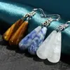 Nuevos Pendientes de Gota de Amatista Estilo Chino para Mujer, Gama Alta, Lujo Ligero, Pendientes de Aventurina Verde Estilo Nacional, Pendientes Transfronterizos al por Mayor
