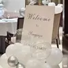 Banquete de bebé cumpleaños compromiso letrero de bienvenida letrero de bienvenida para abrir la puerta celebración de boda diseño fondo tablero de KT