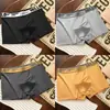 Roupa íntima masculina 75D cintura larga seda de leite plus size respirável cintura média cueca boxer masculina outono e inverno em estoque atacado