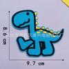 Explosiones transfronterizas de moda dibujos animados a color dinosaurio bordado parches de tela bordado a máquina Capítulo ropa infantil accesorios