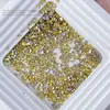 Amarelo Dourado 5A Zircônia Chanfrada de Fundo Plano Strass para Nail Art Tendência Popular Marquise Gota d'Água Cristal Amarelo Strass para Unha Acessório