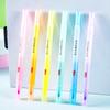 Hd24-6 Resaltador Borrable de 6 Colores de Doble Punta Papelería para Estudiantes Bolígrafo para Manualidades DIY Marcador Se Puede Borrar y Cambiar