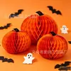 Decoraciones de Panal de Calabaza de Halloween Transfronterizas Decoraciones para Fiesta del Festival de Fantasmas de Halloween Adornos Colgantes de Panal de Calabaza