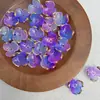 Estilo Antigo Bicolor Carimbado a Ouro Flor Irregular de Três Pétalas Feita à Mão DIY Presilha de Cabelo Estilo Antigo Grampo de Cabelo Acessórios de Joias com Contas