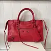 Bolso Biker con Remaches París, Bolso de Chica de Moda, Bolso de Mano Vintage de Alta Gama Francés, Bolso Almohada, Bolso Cruzado de Hombro