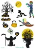 Nuevas pegatinas de tatuaje impermeables personalidad divertida dibujos animados anime Halloween pegatinas de tatuaje tatuaje temporal venta al por mayor