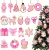 Fabricante Transfronteiriço Novo Produto Colorido Festival de Natal Criativo Gnomo de Doce Coração Quente Casa Decoração de Madeira Pingente de Festa