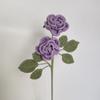 Decoración de Pared de Fondo para el Hogar Flores Artificiales Algodón de Leche de Cuatro Hebras Ganchillo Flor Artificial Ramo de Rosas Ramo de Rosas Artificiales
