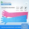 Luvas longas descartáveis manga longa cozinha trabalho doméstico lavar louça limpo impermeável transparente plástico luvas fabricantes atacado