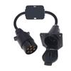 Conector para Remolque Europeo de 7 Pines a Americano de 7 Pines, Convertidor para Luz Trasera con Combinación de Línea de Freno y Dirección, Disponible en Stock