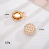 Botones de Puño Flor de Perla con Goteo de Aceite Simples y Versátiles Accesorios de Botón Decoración de Ropa Aleación de Zinc Materiales de Accesorios para Joyería DIY