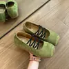 Bailarinas de cordones estilo francés para mujer, nuevo modelo otoño 2026, zapatos Mary Jane de suela blanda para combinar con faldas, adecuados para ir al trabajo