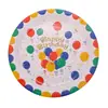Suministros para Fiesta de Cumpleaños Platos de Papel Desechables Colección Tema Infantil Impresión de Anime Platos Engrosados Estilo Nuevo