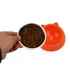 Etiqueta Transfronteiriça Tigela Pequena de Aço Inoxidável para Gatos, Tigela Pequena para Filhotes, Tigela Inclinada de Plástico para Água e Comida de Animais de Estimação, Suprimentos para Gatos e Cachorros