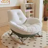 Sofá Perezoso Estilo Japonés Silla Mecedora Individual para Balcón, Sala de Estar, Dormitorio, Ocio, Se Puede Sentar o Acostar, Pingüino de Cáscara de Huevo de Lujo