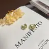 Novo Brinco de Argola Tendência Europeu e Americano Minimalista de Metal com Gota d'Água, Fivela de Orelha Simples, Brincos Franceses para Mulheres