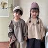 Sudadera de Felpa para Niños, Estilo Primavera y Otoño, Holgada Estilo Coreano para Niñas, Ropa de Otoño para Niños, Nuevos Tops de Bebé para Otoño e Invierno 2026
