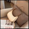 Bolso Femenino de Moda 2026, Bolso de Hombro con Forma de Media Luna, Bolso de Hombro y Bolso de Mano Elegante de Alta Calidad con Colores Contrastantes, Bolso de Silla Luna Nueva