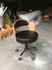 Respaldo de Madera Maciza Silla Elevable de Escritorio Apartamento Pequeño Moderno Sencillo Silla de Computadora de Estudio Silla de Estudiante Silla Giratoria Pequeña para el Hogar
