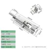 Wei Zhixing Perno Cúbico de Acero Inoxidable Perno Cuadrado Sólido Engrosado Herrajes para Puertas y Ventanas Perno Chino de Montaje Exterior
