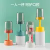 Soporte Creativo para Vaso de Cepillo de Dientes Set de Vasos de Lavado para Escritorio Soporte para Vaso de Enjuague Bucal Caja de Almacenamiento Portátil para Cepillo de Dientes de Viaje