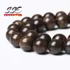Cuentas Redondas Sueltas Espaciadoras de Piedra Broncita Natural 4/6/8/10/12 mm Hilo de 15'' Para Hacer Joyería Pulsera de Mujer DIY