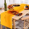 Camino de Mesa de Halloween Transfronterizo, Banner de Mantel Creativo de Alta Gama, Arreglo de Decoración para Fiesta de Navidad y Festividades, Personalización de Banderas