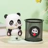 Porta-canetas fofo de desenho animado de panda fofo material de escritório para mesa de estudante armazenamento presente de aniversário para menino menina presente