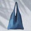 Bolso de Hombro Tejido Transfronterizo, Bolso de Lana Retro, Bolso de Playa de Gran Capacidad, Bolsa de Compras, Bolso Tote Tejido para Mujer, Bolso de Mano