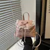 Mochila Girly Linda Dulce con Adorno de Encaje 2026 Nueva Versátil Estilo Coreano Mochila Pequeña con Estampado Floral y Lazo