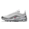 Putian Calçados Comércio Exterior Atacado Air Max97 Amortecimento de Ar de Palma Inteira Retro Bala Mesmo Estilo Masculino e Feminino Tênis Esportivo para Corrida