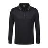 Polo de manga larga con solapa de cobre y amoníaco, casual, deportivo, para ejercicio, transpirable, cómodo, color sólido, combinable con todo, sencillo, cómodo, estampado