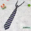 Nueva Corbata JK Fresca de Primavera/Verano para Hombre y Mujer con Rayas Diagonales Estudiante Escolar Cremallera Corbata Perezosa Venta al por Mayor