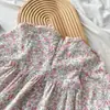 Ropa Nueva de Otoño para Niñas Estampado Floral Manga Larga Vestido de Princesa Bebé Niña Vestido Elegante de Moda Falda Estilo Pastoral