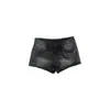 Shorts de mezclilla Yuyi negros y grises de corte ajustado para mujer, shorts de verano para figura petite que realzan la figura, shorts ajustados al cuerpo de línea A ty324