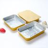 Fiambrera de Papel Aluminio Kaibao 1380ml Caja para Llevar Pescado a la Parrilla Desechable Barbacoa Cuadrado Tazón de Sopa con Tapa Tazón para Empaque